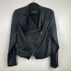 Blank NYC | moto faux suede and leather jacket